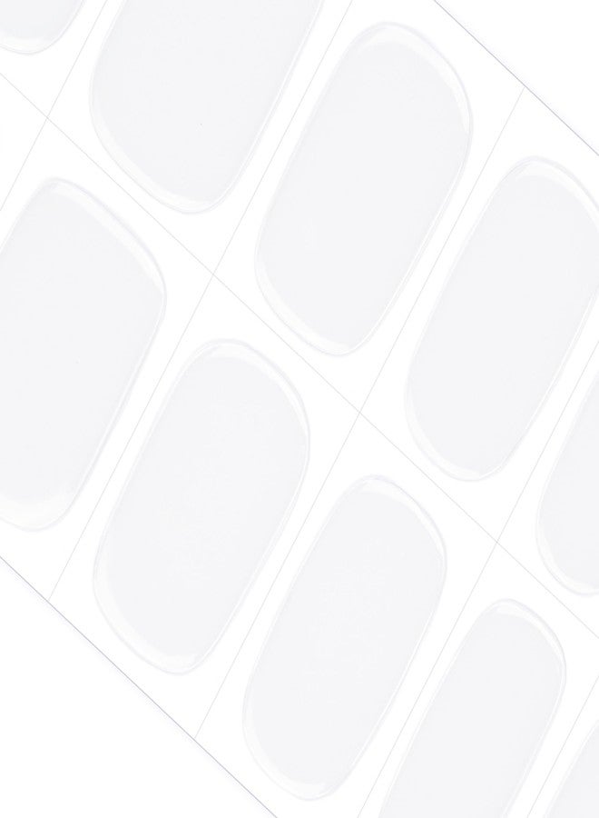 DANNI & TONI Semi Cured Gel Nail Strips (Pure White) Solid White Gel Nail Wraps 28 Stickers - Image 3